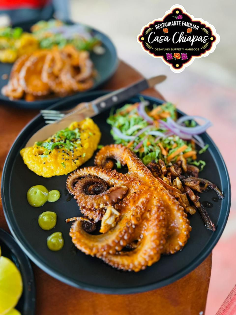 Pulpo a la Plancha Casa Chiapas